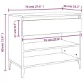 Armoire à chaussures Blanc 70x36x60 cm Bois d'ingénierie