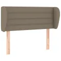 Tête de lit avec oreilles Taupe 103x23x78/88 cm Tissu