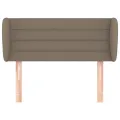 Tête de lit avec oreilles Taupe 103x23x78/88 cm Tissu