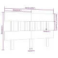 Tête de lit 123,5x3x81 cm Bois massif de pin