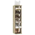 Armoire à chaussures Chêne sonoma 27,5x27x102 cm
