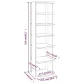 Armoire à chaussures Chêne sonoma 27,5x27x102 cm