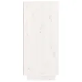 Armoire à chaussures Blanc 60x35x80 cm Bois de pin massif
