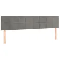 cadre de lit et matelas Gris clair 160x200cm Velours