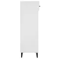 Armoire à chaussure Blanc brillant 30x35x105 cm Bois ingénierie