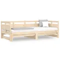 Lit coulissant Bois de pin solide 2x(90x200) cm