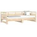 Lit coulissant Bois de pin solide 2x(90x200) cm