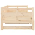 Lit coulissant Bois de pin solide 2x(90x200) cm