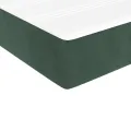 Matelas de lit à ressorts ensachés Vert foncé 100x200x20 cm