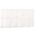 Tête de lit murale Blanc 166x3x90 cm Bois massif de pin
