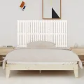 Tête de lit murale Blanc 166x3x90 cm Bois massif de pin