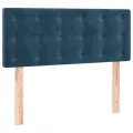 cadre de lit avec matelas et LED Bleu foncé 80x200cm