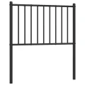 Tête de lit métal noir 80 cm