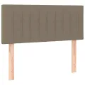 cadre de lit avec matelas Taupe 100x200 cm Tissu
