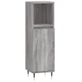 Ensemble d'armoires de salle de bain 3 pcs sonoma gris