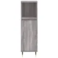 Ensemble d'armoires de salle de bain 3 pcs sonoma gris