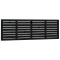 Tête de lit murale Noir 186x3x63 cm Bois massif de pin
