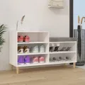 Armoire à chaussures Blanc 102x36x60 cm Bois d'ingénierie