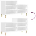 Armoire à chaussures Blanc 102x36x60 cm Bois d'ingénierie