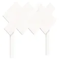 Cadre de lit avec tête de lit blanc 90x200 cm bois massif