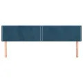 Têtes de lit 2 pcs Bleu foncé 80x5x78/88 cm Velours
