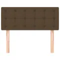 Tête de lit Marron Foncé 100x5x78/88 cm Tissu