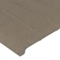 Tête de lit avec oreilles Taupe 103x23x118/128 cm Tissu