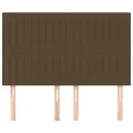 Têtes de lit 4 pcs Marron foncé 72x5x78/88 cm Tissu