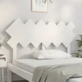 Tête de lit Blanc 132x3x81 cm Bois massif de pin