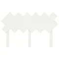 Tête de lit Blanc 132x3x81 cm Bois massif de pin