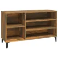 Armoire à chaussures Chêne fumé 102x36x60 cm Bois d'ingénierie