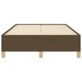Cadre de lit Marron foncé 120x200 cm Tissu