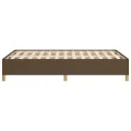 Cadre de lit Marron foncé 120x200 cm Tissu
