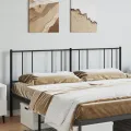 Tête de lit métal noir 200 cm