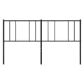 Tête de lit métal noir 200 cm