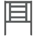 Tête de lit Gris 81x4x100 cm Bois massif de pin