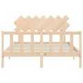 Cadre de lit avec tête de lit 140x190 cm bois massif