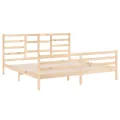 Cadre de lit Bois massif 200x200 cm