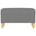 Banc Gris foncé 70x35x41 cm Tissu