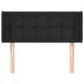 Tête de lit avec oreilles Noir 93x16x78/88 cm Similicuir