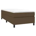 cadre de lit avec matelas Marron foncé 90x200 cm