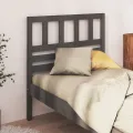 Tête de lit Gris 81x4x100 cm Bois massif de pin