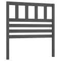 Tête de lit Gris 81x4x100 cm Bois massif de pin