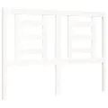 Cadre de lit avec tête de lit blanc 120x200 cm bois massif