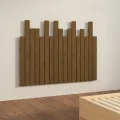Tête de lit murale Marron miel 108x3x80 cm Bois massif de pin