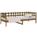 Lit de jour Marron miel 90x200 cm Bois de pin massif