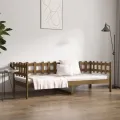 Lit de jour Marron miel 90x200 cm Bois de pin massif