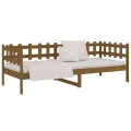 Lit de jour Marron miel 90x200 cm Bois de pin massif