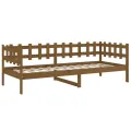 Lit de jour Marron miel 90x200 cm Bois de pin massif