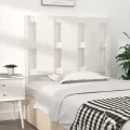 Tête de lit Blanc 105,5x4x100 cm Bois massif de pin